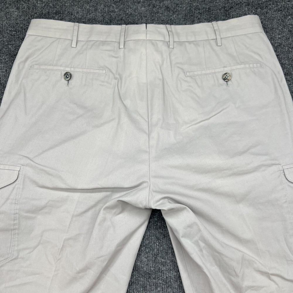 GTA Pants Men's 34x30 Slim Fit Solid Cotton Flat Front Chinos - Picture 11 of 13